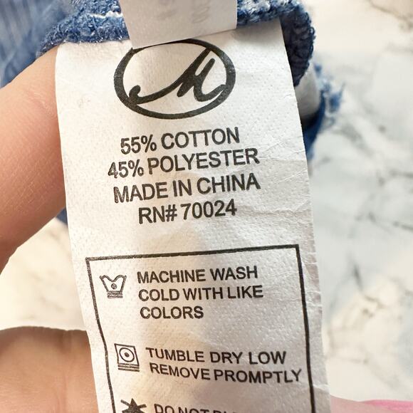 Mododoc Y2K Patchwork Style Long Sleeve Tunic Top Women’s Size Medium - Picture 7 of 9